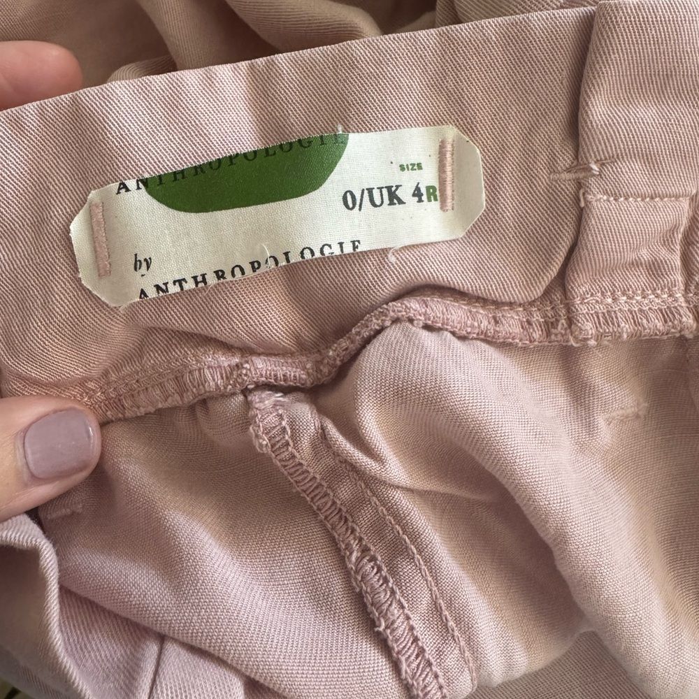 Anthropologie Blythe Paperbag Wide Leg Crop Pant is a high-rise, belted trouser - Picture 8 of 12